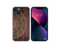 Funda Silicona compatible con iPhone 13 (6.1) diseño Madera 06 Dibujos