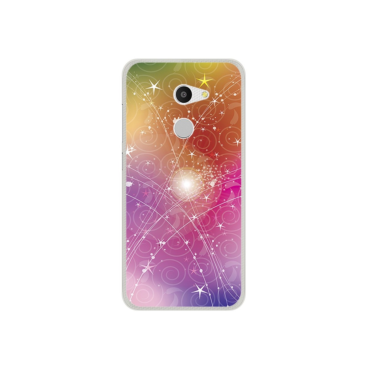 Funda Gel Tpu para Alcatel A3 (4G) Diseño Abstracto Dibujos