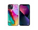 Funda Silicona compatible con iPhone 13 (6.1) diseño Mármol 15 Dibujos