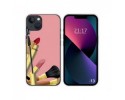 Funda Silicona compatible con iPhone 13 (6.1) diseño Brochas Dibujos