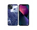 Funda Silicona compatible con iPhone 13 (6.1) diseño Circuito Dibujos