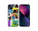 Funda Silicona compatible con iPhone 13 (6.1) diseño Comic Dibujos