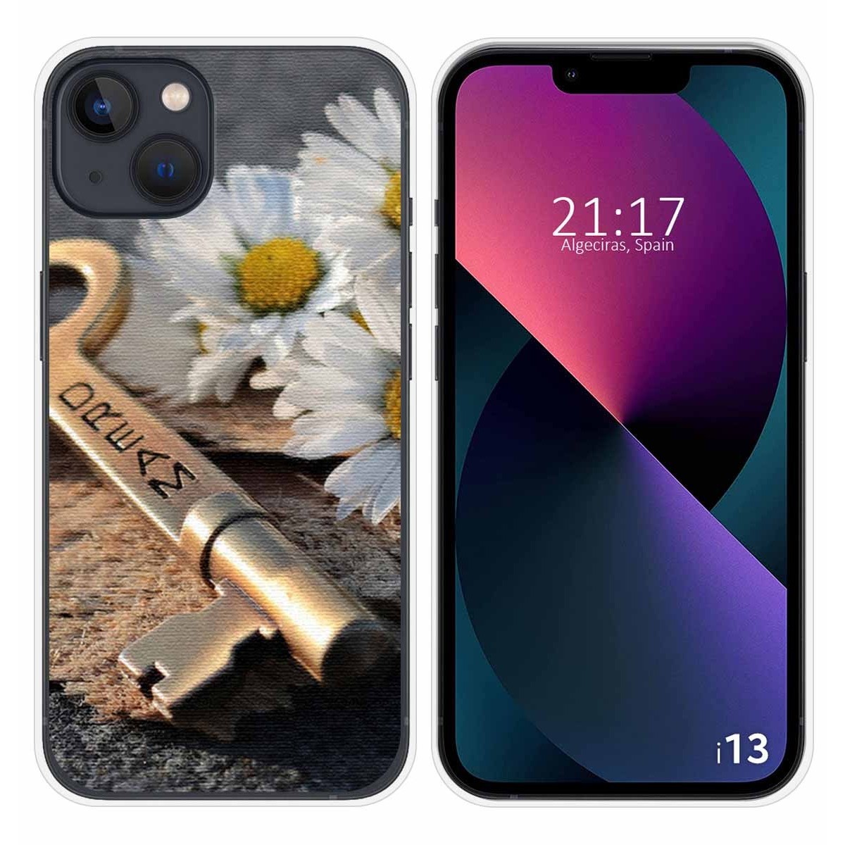 Funda Silicona compatible con iPhone 13 (6.1) diseño Dream Dibujos