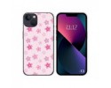 Funda Silicona compatible con iPhone 13 (6.1) diseño Flores Dibujos