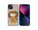 Funda Silicona compatible con iPhone 13 (6.1) diseño Leon Dibujos