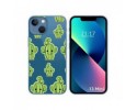 Funda Silicona Transparente compatible con iPhone 13 Mini (5.4) diseño Cactus Dibujos