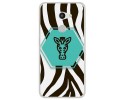 Funda Gel Tpu para Alcatel A3 (4G) Diseño Cebra Dibujos