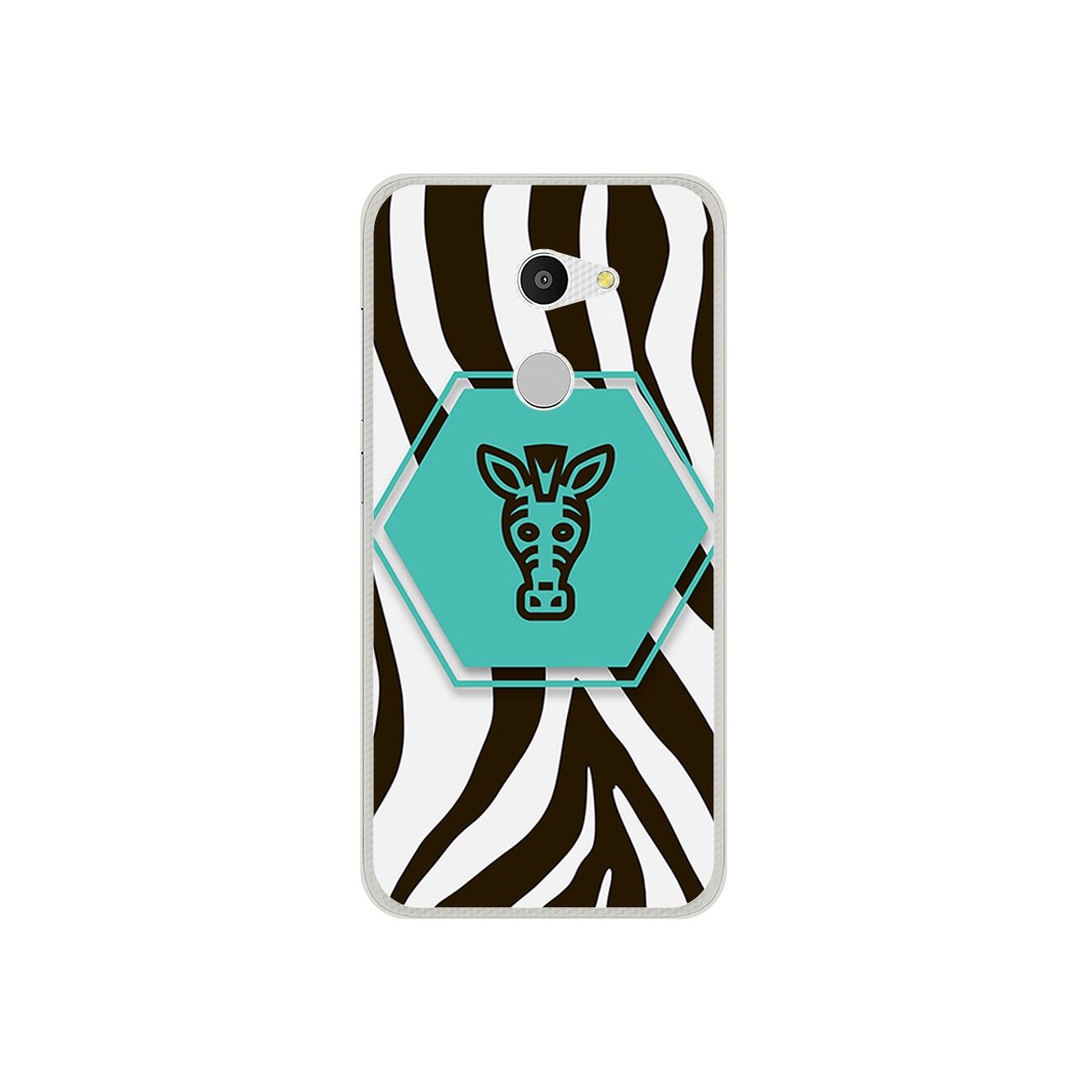 Funda Gel Tpu para Alcatel A3 (4G) Diseño Cebra Dibujos