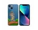 Funda Silicona Transparente compatible con iPhone 13 Mini (5.4) diseño Mono Dibujos