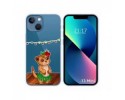 Funda Silicona Transparente compatible con iPhone 13 Mini (5.4) diseño Suricata Dibujos