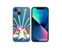 Funda Silicona Transparente compatible con iPhone 13 Mini (5.4) diseño Unicornio Dibujos
