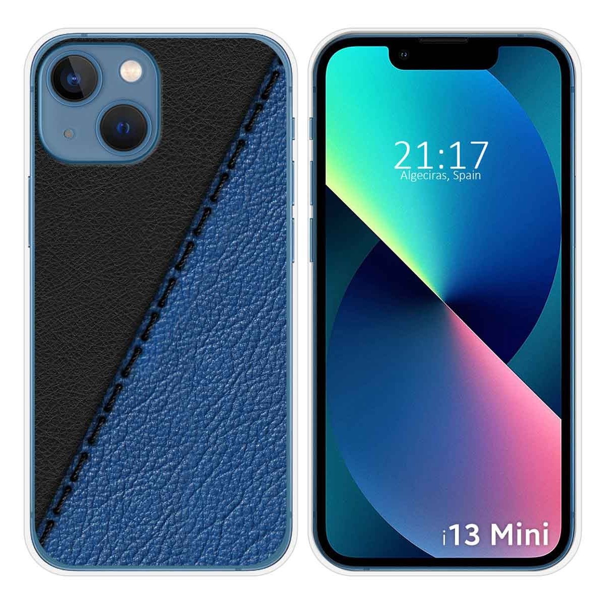 Funda Silicona compatible con iPhone 13 Mini (5.4) diseño Cuero 02 Dibujos