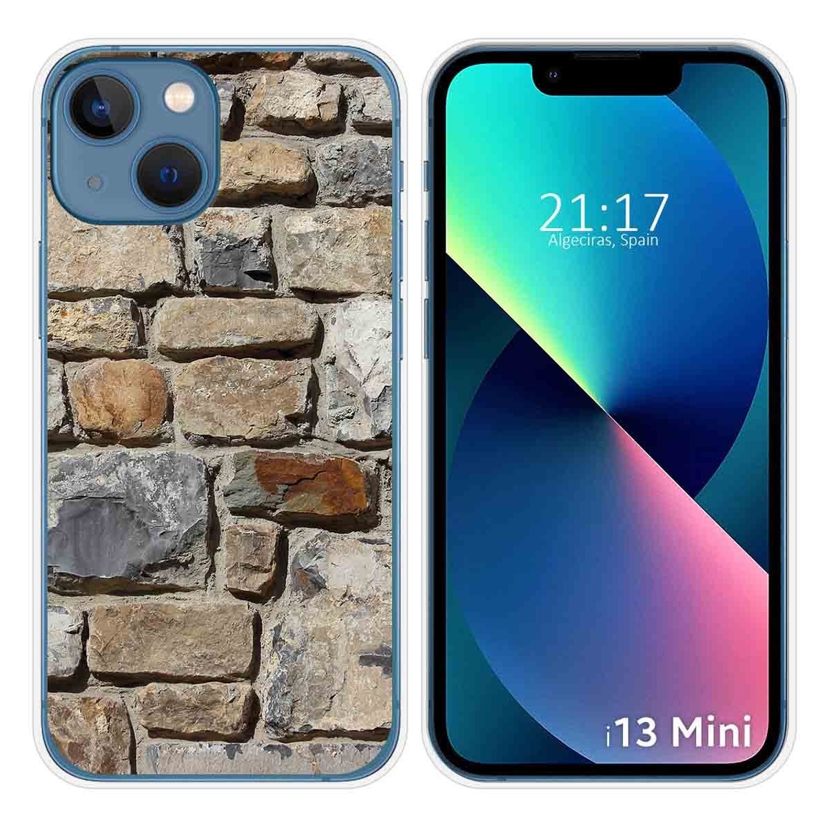 Funda Silicona compatible con iPhone 13 Mini (5.4) diseño Ladrillo 03 Dibujos