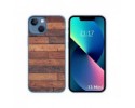 Funda Silicona compatible con iPhone 13 Mini (5.4) diseño Madera 03 Dibujos