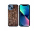 Funda Silicona compatible con iPhone 13 Mini (5.4) diseño Madera 06 Dibujos