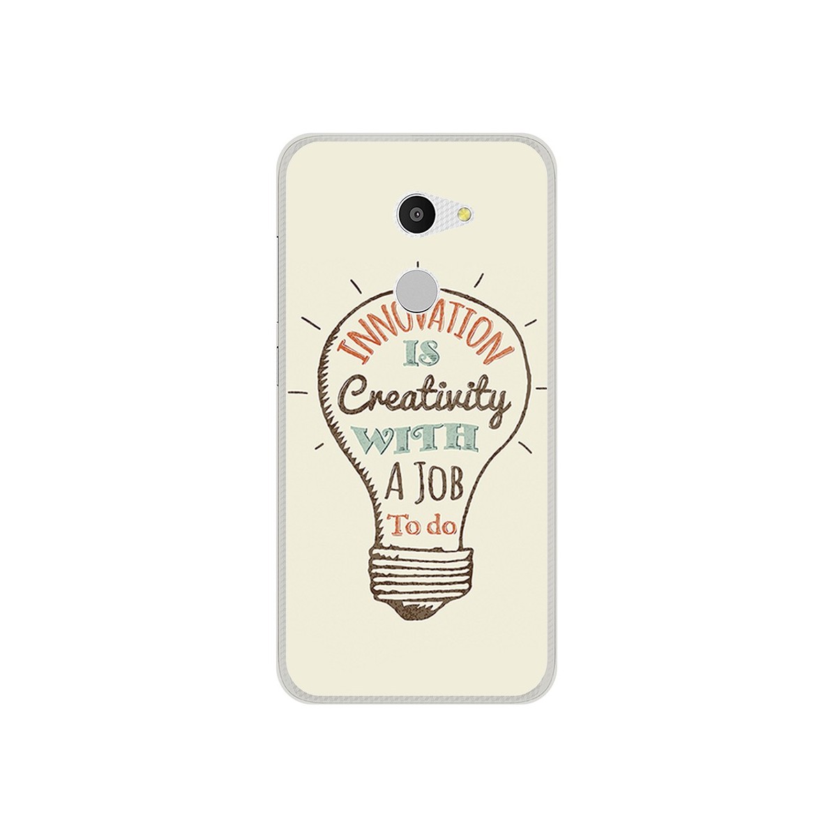 Funda Gel Tpu para Alcatel A3 (4G) Diseño Creativity Dibujos