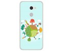 Funda Gel Tpu para Alcatel A3 (4G) Diseño Familia Dibujos
