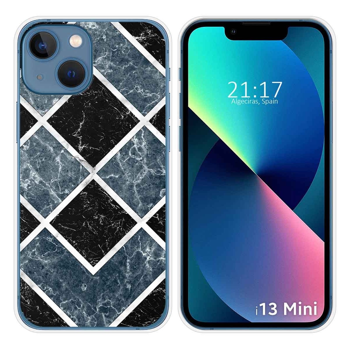 Funda Silicona compatible con iPhone 13 Mini (5.4) diseño Mármol 06 Dibujos