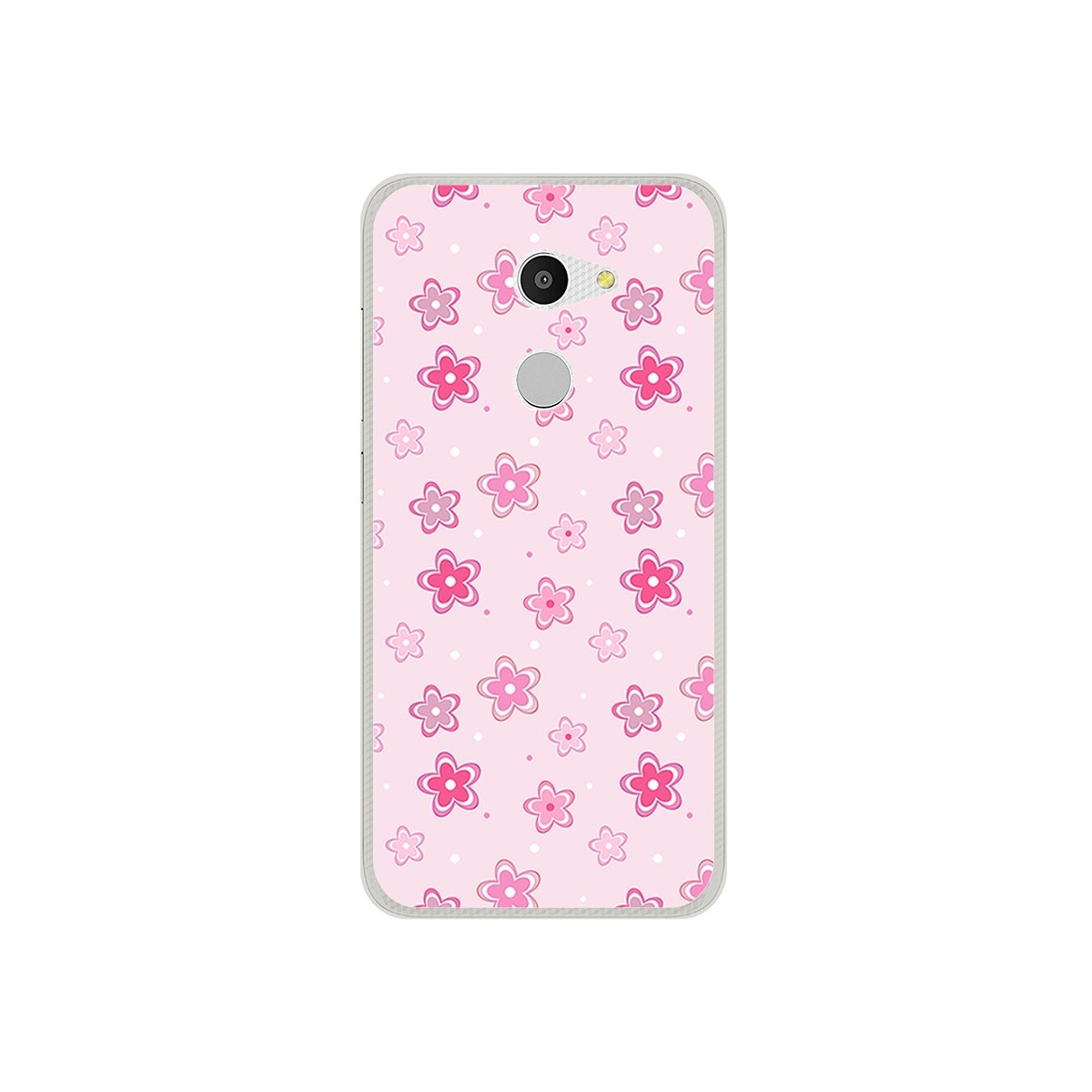Funda Gel Tpu para Alcatel A3 (4G) Diseño Flores Dibujos