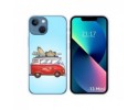 Funda Silicona compatible con iPhone 13 Mini (5.4) diseño Furgoneta Dibujos