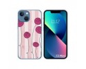 Funda Silicona compatible con iPhone 13 Mini (5.4) diseño Flores Vintage Dibujos