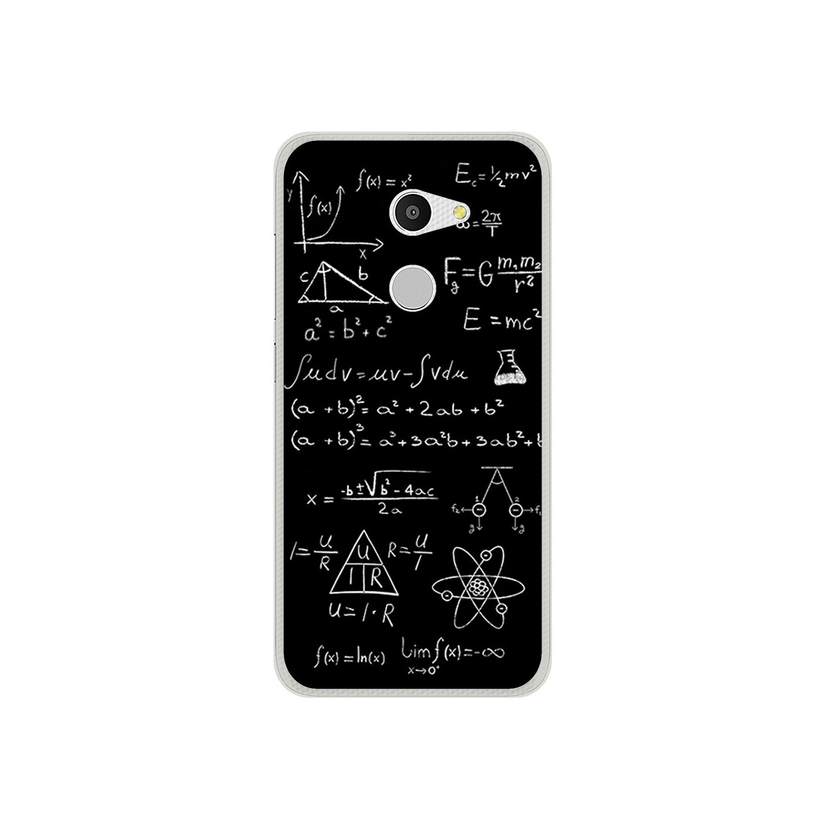 Funda Gel Tpu para Alcatel A3 (4G) Diseño Formulas Dibujos