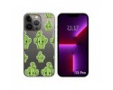 Funda Silicona Transparente compatible con iPhone 13 Pro (6.1) diseño Cactus Dibujos
