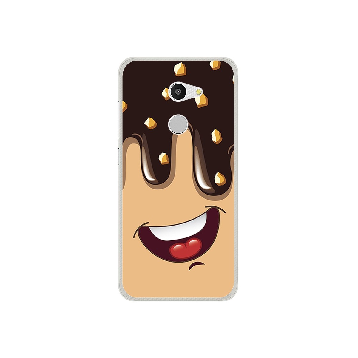 Funda Gel Tpu para Alcatel A3 (4G) Diseño Helado Chocolate Dibujos