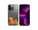 Funda Silicona Transparente compatible con iPhone 13 Pro (6.1) diseño Leopardo Dibujos