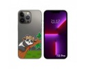 Funda Silicona Transparente compatible con iPhone 13 Pro (6.1) diseño Panda Dibujos