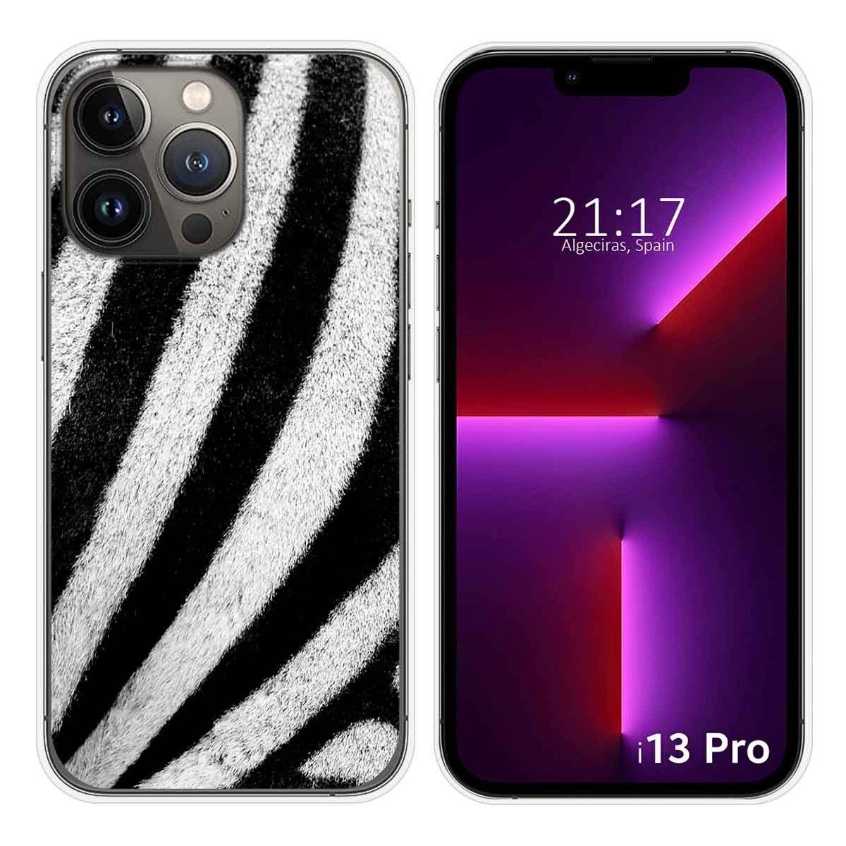 Funda Silicona compatible con iPhone 13 Pro (6.1) diseño Animal 02 Dibujos