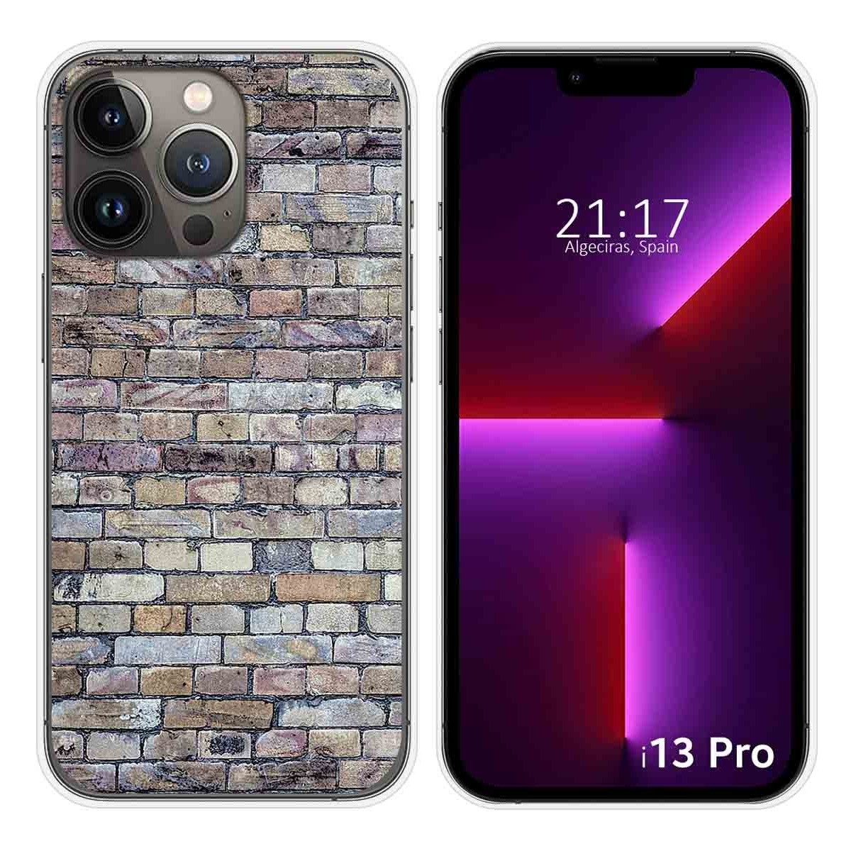 Funda Silicona compatible con iPhone 13 Pro (6.1) diseño Ladrillo 02 Dibujos