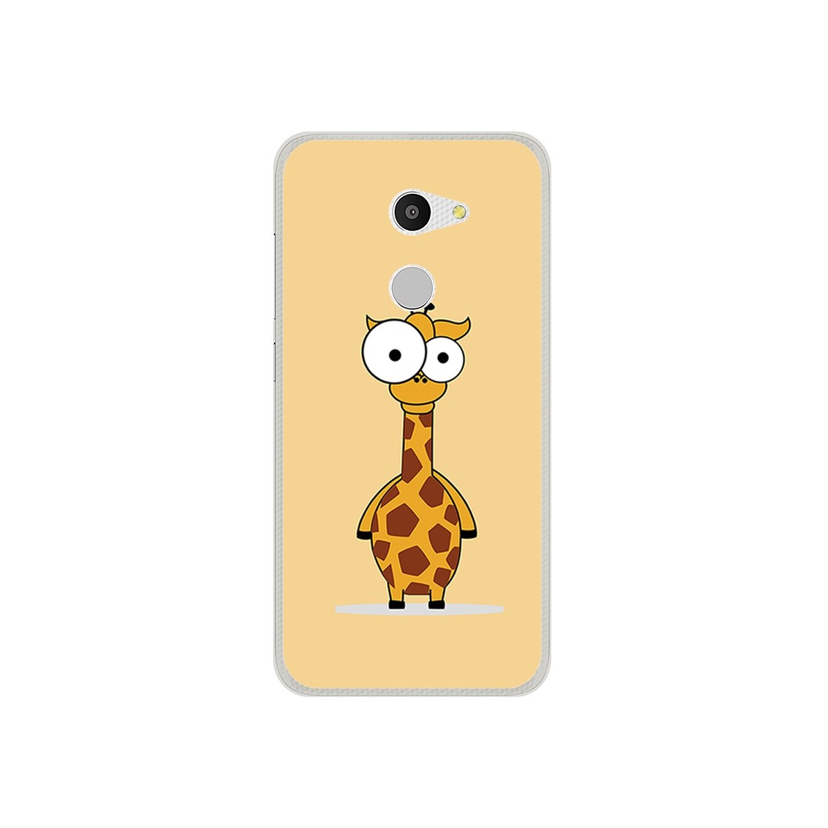 Funda Gel Tpu para Alcatel A3 (4G) Diseño Jirafa Dibujos