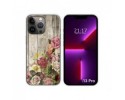 Funda Silicona compatible con iPhone 13 Pro (6.1) diseño Madera 08 Dibujos