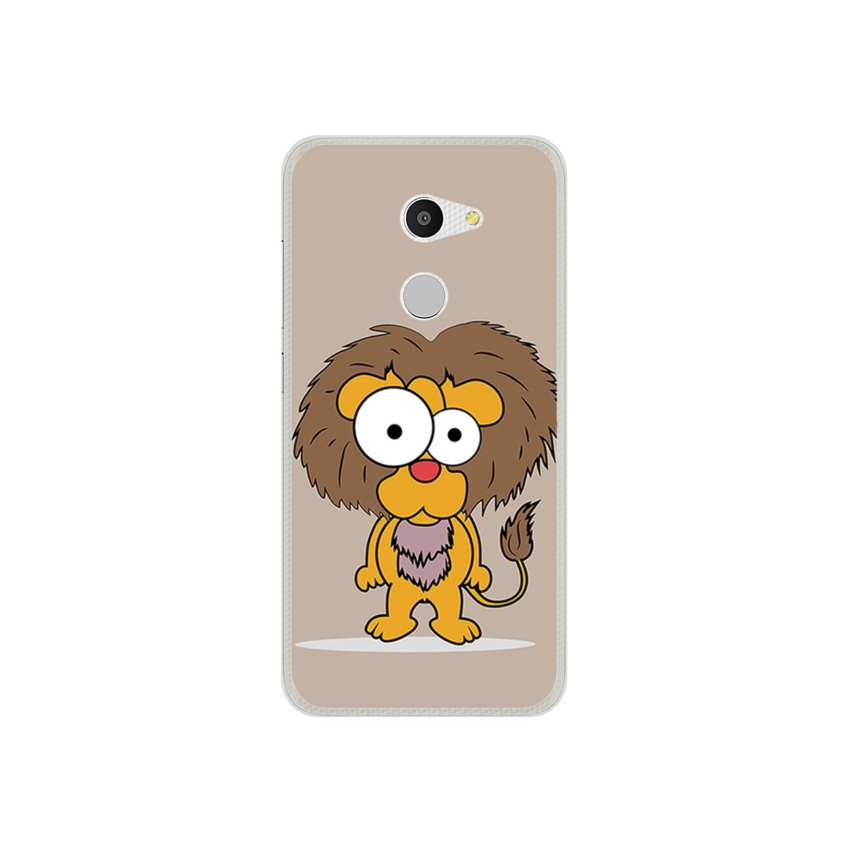 Funda Gel Tpu para Alcatel A3 (4G) Diseño Leon Dibujos