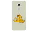 Funda Gel Tpu para Alcatel A3 (4G) Diseño Leones Dibujos