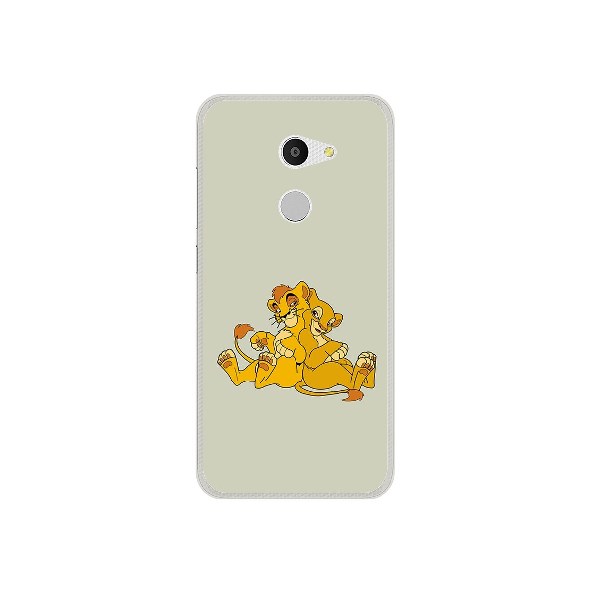 Funda Gel Tpu para Alcatel A3 (4G) Diseño Leones Dibujos