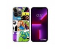Funda Silicona compatible con iPhone 13 Pro (6.1) diseño Comic Dibujos