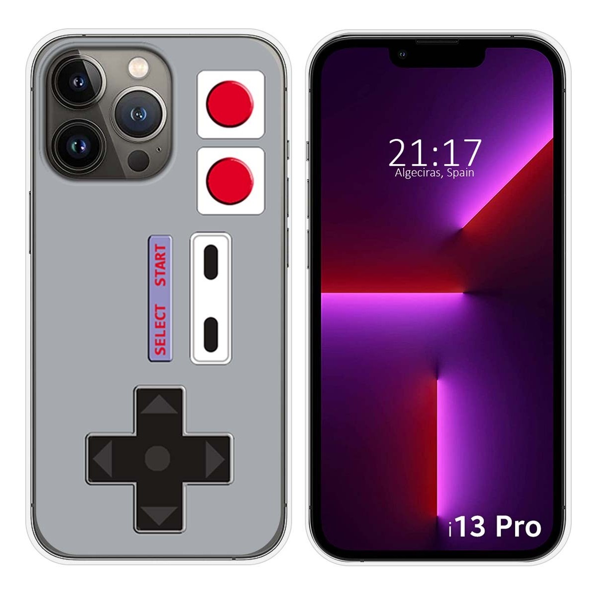 Funda Silicona compatible con iPhone 13 Pro (6.1) diseño Consola Dibujos