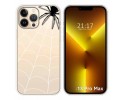Funda Silicona Transparente compatible con iPhone 13 Pro Max (6.7) diseño Araña Dibujos