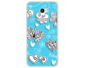 Funda Gel Tpu para Alcatel A3 (4G) Diseño Mariposas Dibujos