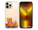 Funda Silicona Transparente compatible con iPhone 13 Pro Max (6.7) diseño Leopardo Dibujos