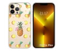Funda Silicona Transparente compatible con iPhone 13 Pro Max (6.7) diseño Piña Dibujos