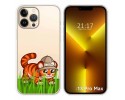 Funda Silicona Transparente compatible con iPhone 13 Pro Max (6.7) diseño Tigre Dibujos