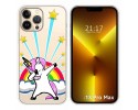 Funda Silicona Transparente compatible con iPhone 13 Pro Max (6.7) diseño Unicornio Dibujos