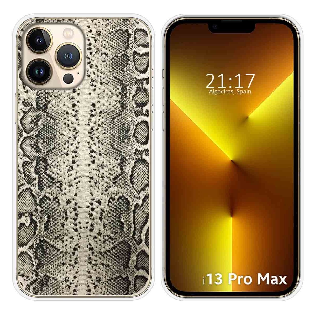 Funda Silicona compatible con iPhone 13 Pro Max (6.7) diseño Animal 01 Dibujos