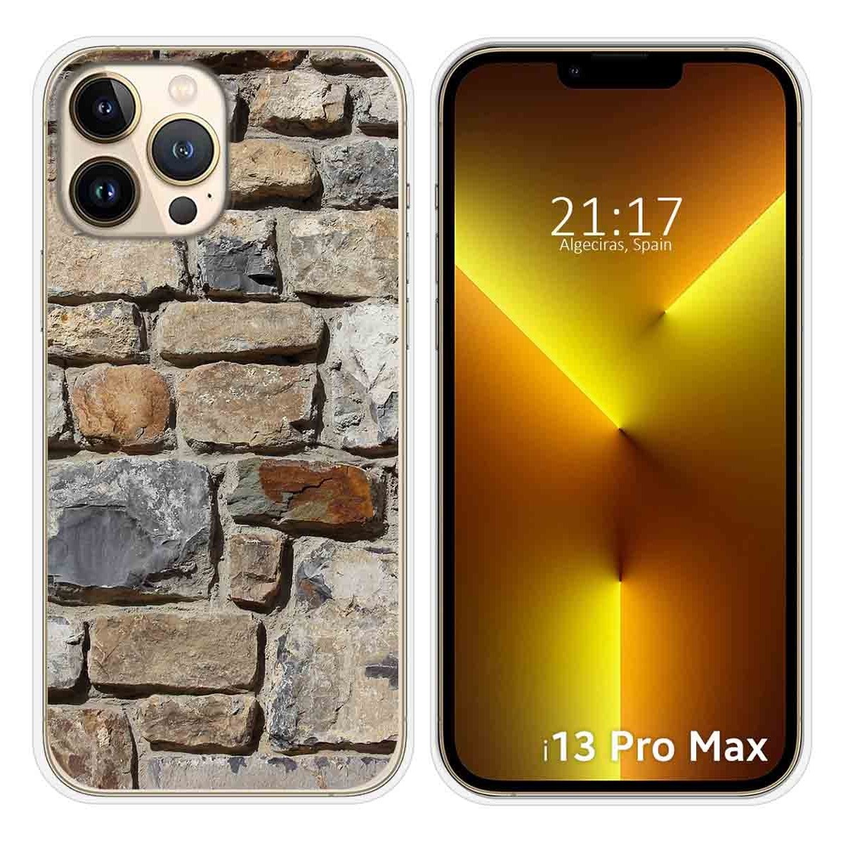 Funda Silicona compatible con iPhone 13 Pro Max (6.7) diseño Ladrillo 03 Dibujos