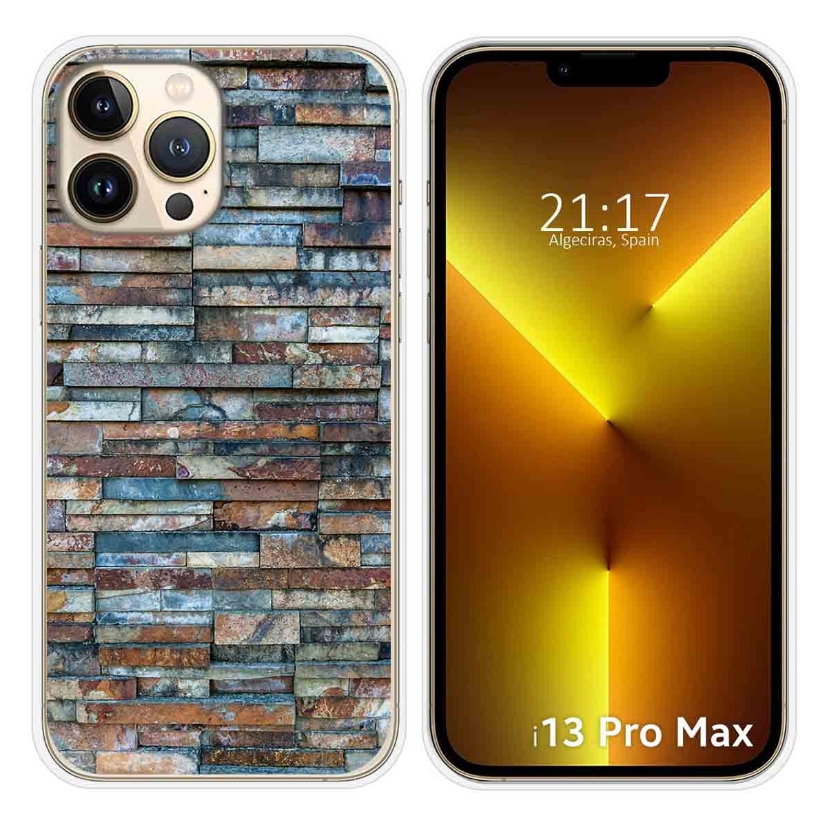 Funda Silicona compatible con iPhone 13 Pro Max (6.7) diseño Ladrillo 05 Dibujos