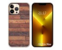 Funda Silicona compatible con iPhone 13 Pro Max (6.7) diseño Madera 03 Dibujos
