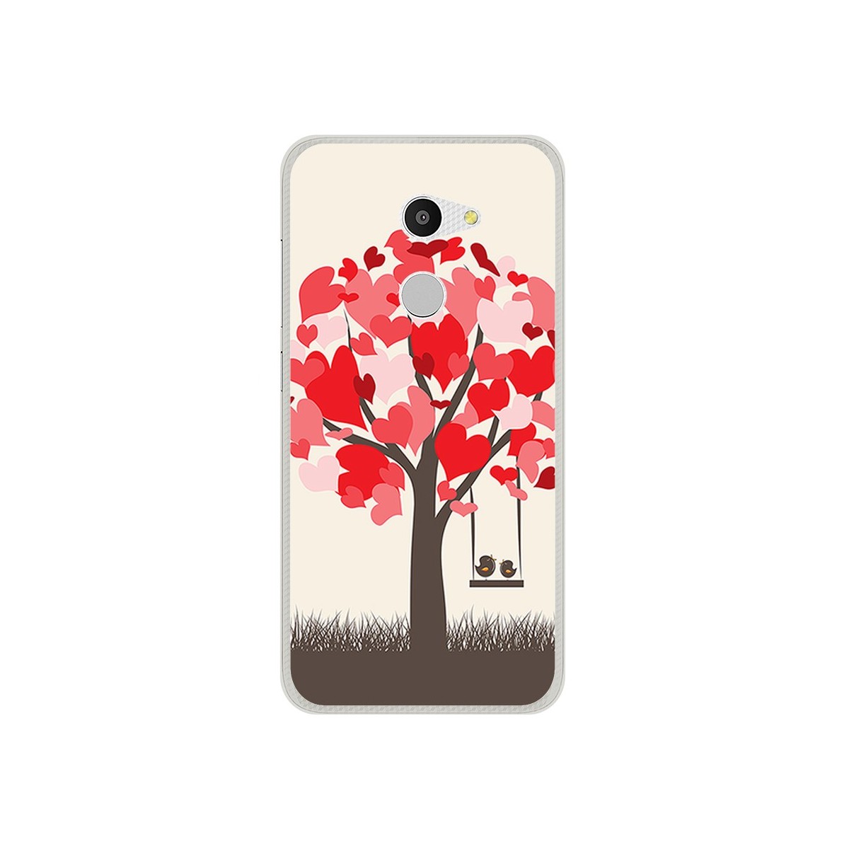 Funda Gel Tpu para Alcatel A3 (4G) Diseño Pajaritos Dibujos